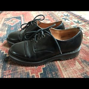 Toast x Solovair black leather Derby shoes